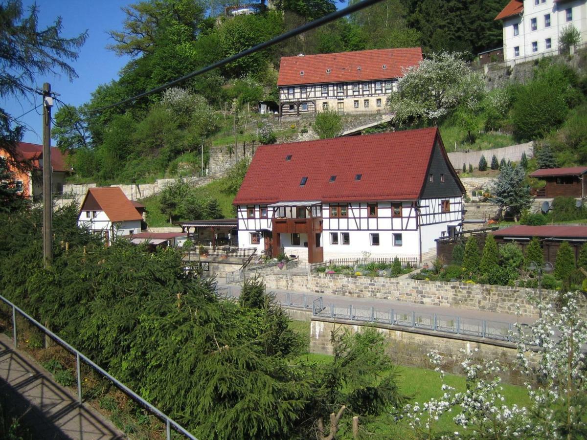 Ferienwohnung Am Gruenbach 1 Rathen Bagian luar foto